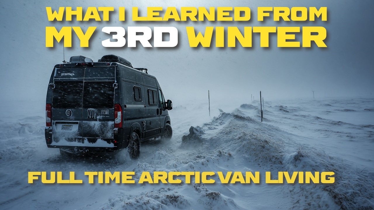 Surviving My HARSHEST Winter of Extreme BLIZZARD & SNOW STORM Full Time Van Life Solo Camping