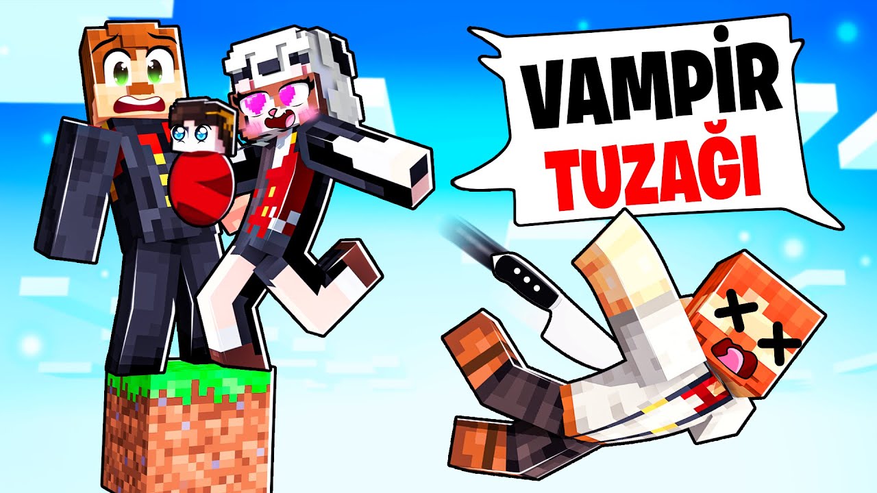 minecraft ama VAMPİR olup HAPİSHANE yapıyoruz