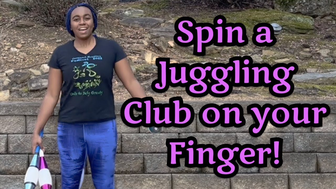 How to Spin Two Juggling Clubs on Your Fingers while Juggling! Advanced Juggling Trick Tutorial