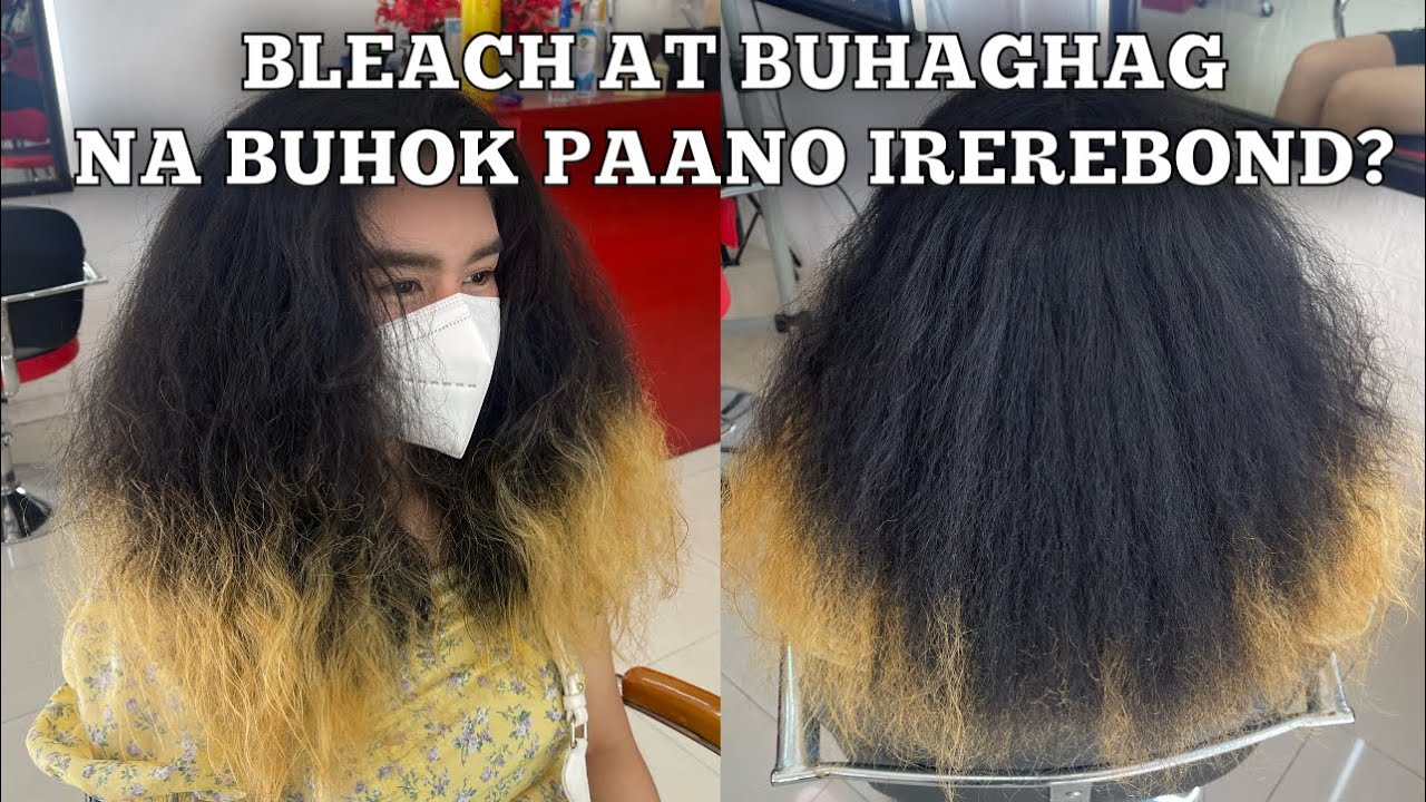 REBOND + COLOR + BRAZILLIAN hair tutorial step by step ( CLIENT FROM QUEZON CITY)