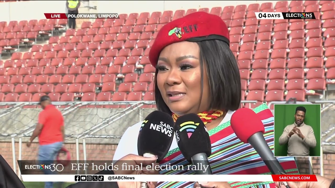 2024 Elections | Supporters arriving at Peter Mokaba stadium in Polokwane ahead of EFF final rally