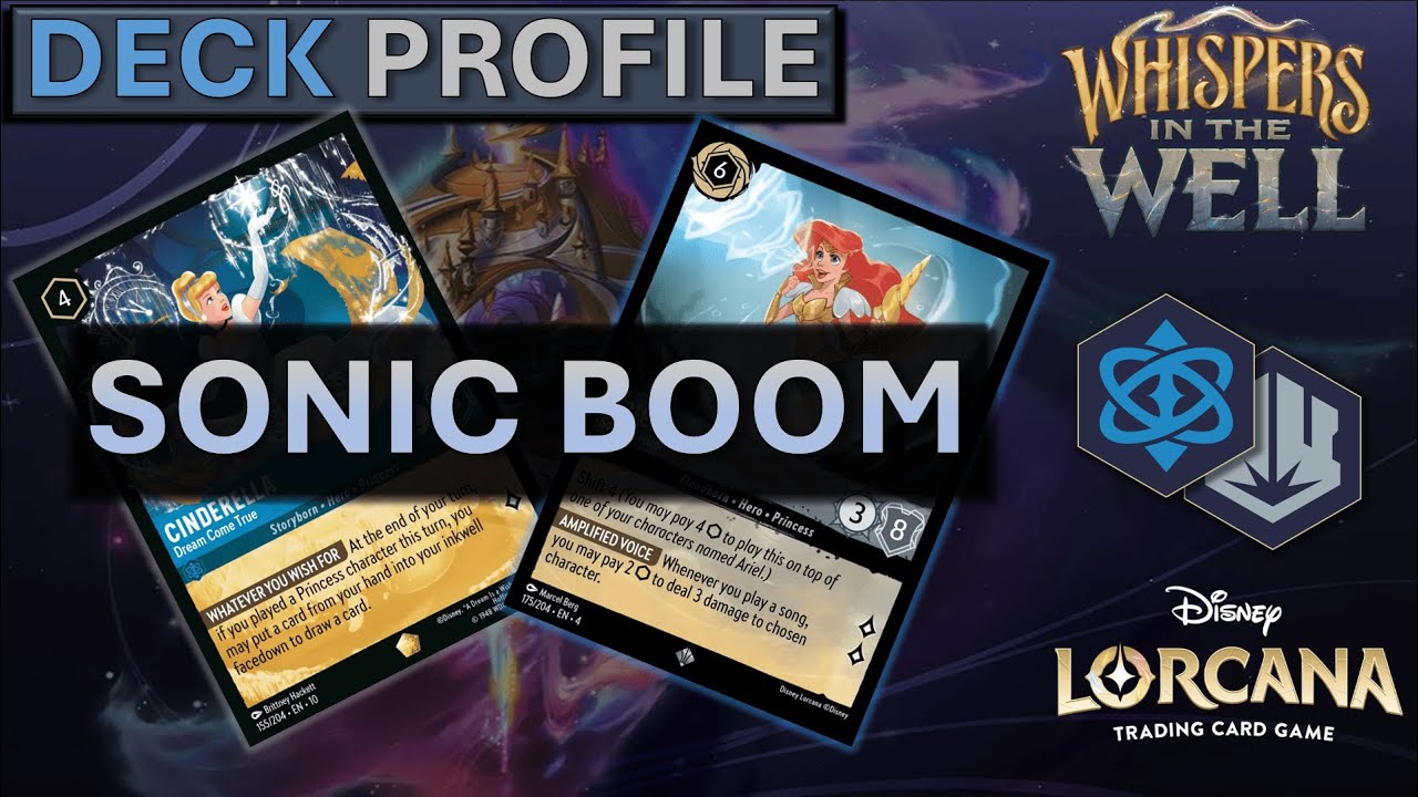 Disney Lorcana Sapphire Steel Deck Profile: Sonic Boom