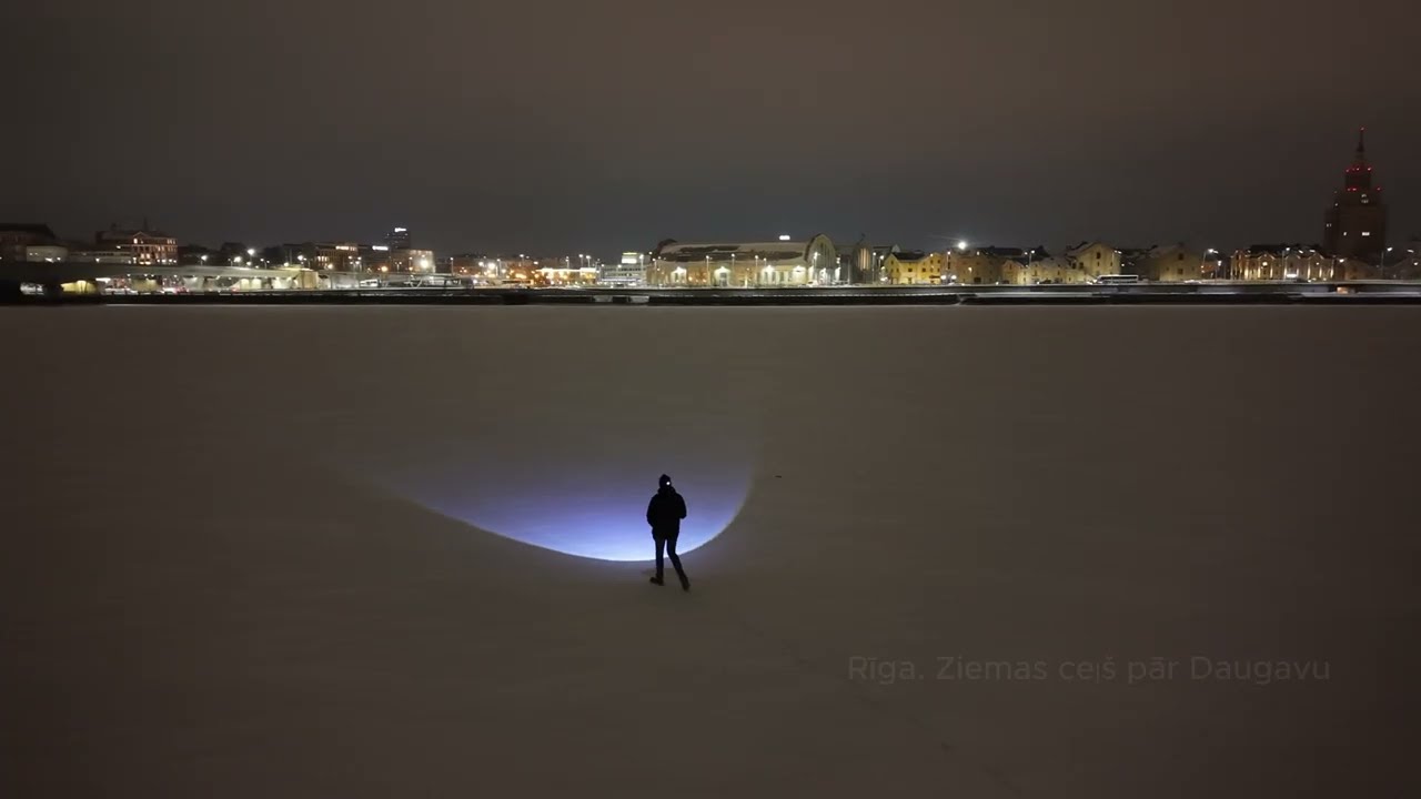 Rīga  Ziemas ceļš pār Daugavu