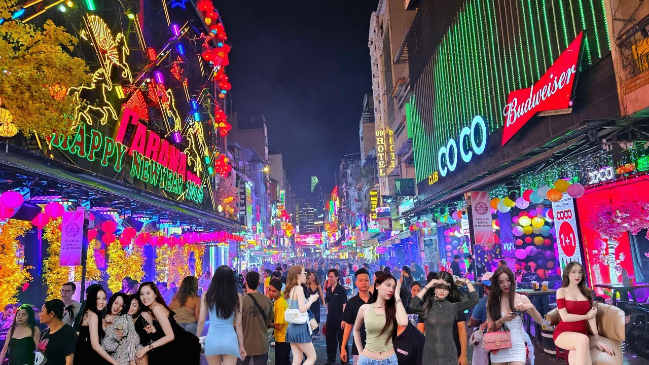 TẾT SÀI GÒN 2026 | SÀI GÒN NÁO NHIỆT SÔI ĐỘNG 22 GIỜ ĐÊM ĐÔNG KHÁCH TÂY VIỆT KIỀU ĐỔ VỀ BÙI VIỆN .