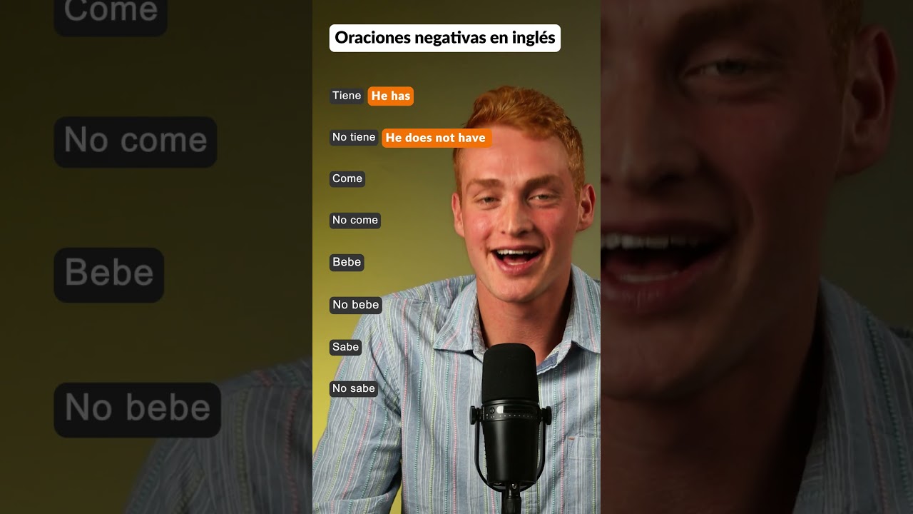 Oraciones negativas en inglés!
