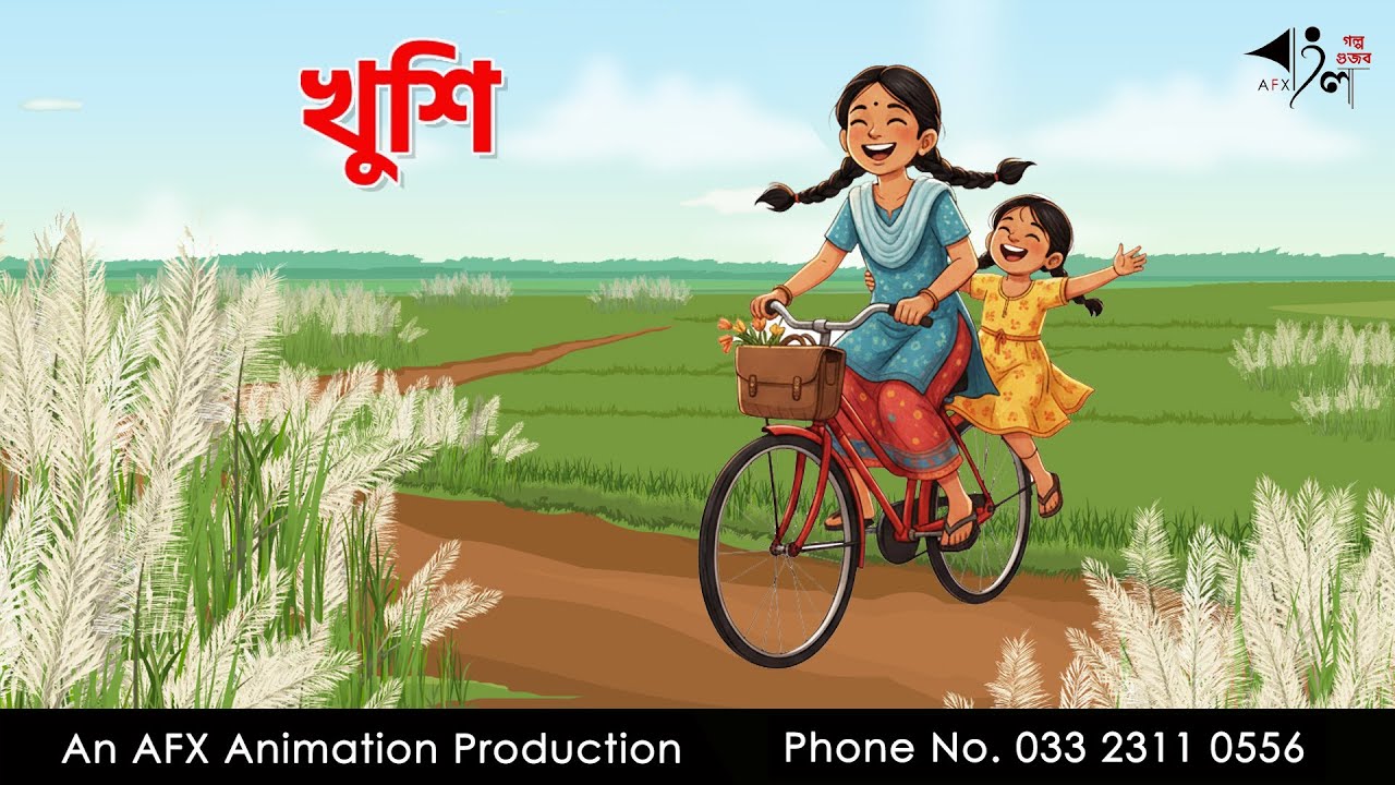 খুশি I Bangla Cartoon | Thakurmar Jhuli jemon | AFX Animation