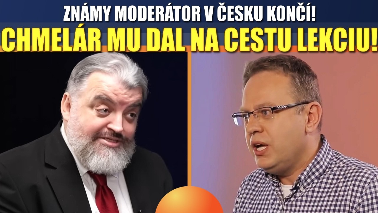 Chmelár skoro odpadol z dôvodu pre ktorý končí moderátor Moravec: To je dôkaz, že tam nemal čo robiť