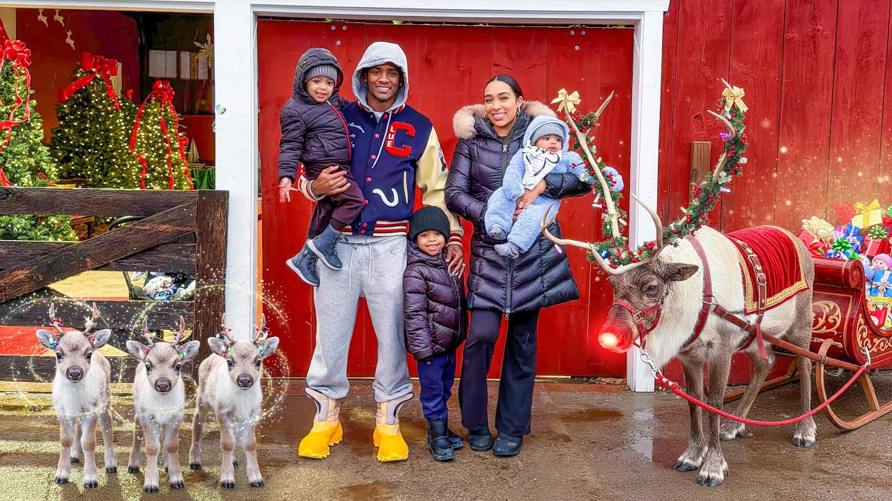 SURPRISING OUR KIDS WITH A TRIP TO A REINDEER FARM! |Vlogmas Day 20 