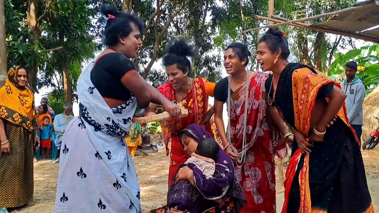 মাদারের গান শেষে বিয়ের গীত গাইলেন ছোকরা শাহীন বাগমারা রাজশাহী
