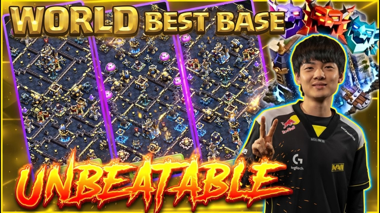 *TH18 UNBEATABLE! Best Anti-3 Star LEGEND league for WAR Bases With Links 2026!