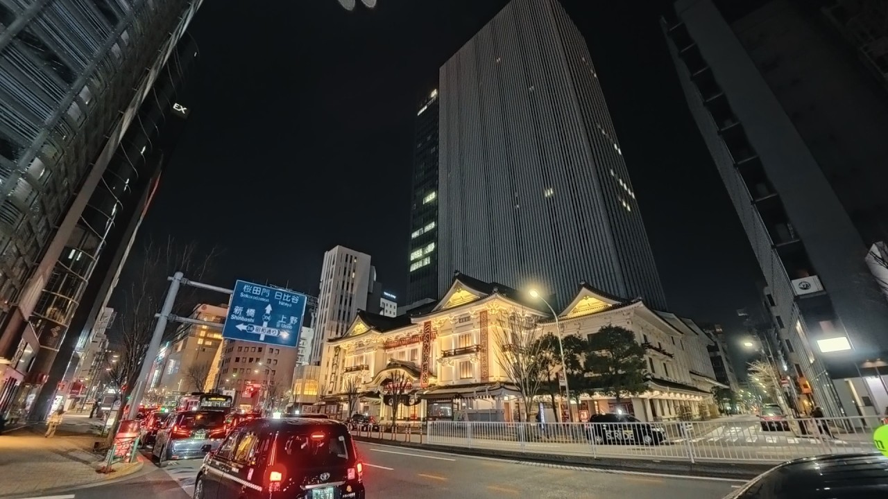 東京夜散歩 勝どき橋 銀座 2倍速 tokyo nightwalk speedx2.0