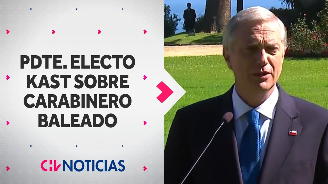 Pdte. electo Kast sobre carabinero baleado: 