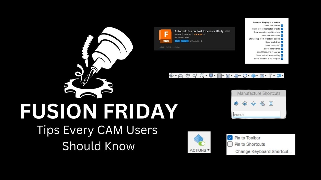 Fusion Friday: советы, которые должен знать каждый пользователь CAM