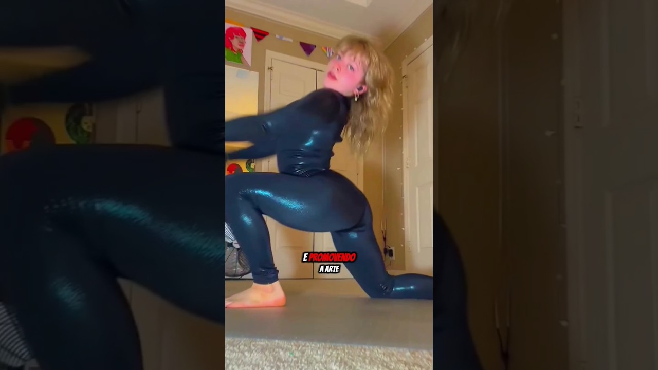 Essa contorcionista &eacute; muito flex&iacute;vel e impressiona