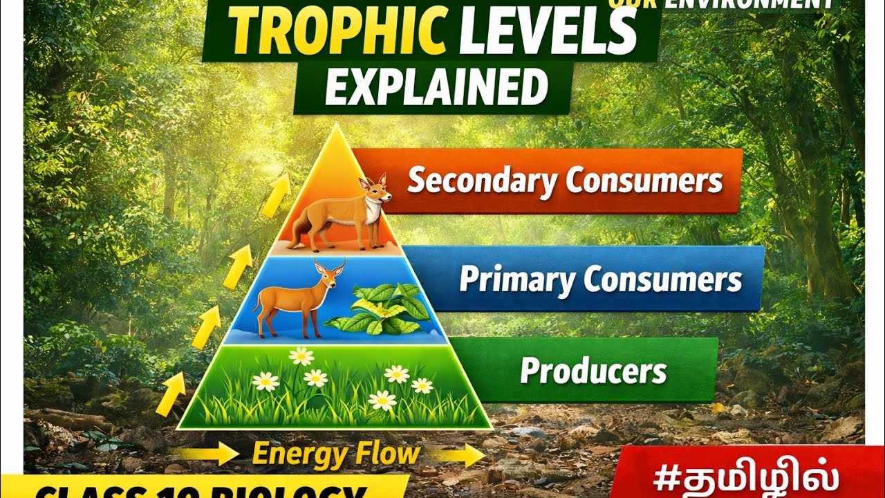 Trophic Levels Explained | Producers, Consumers & Energy Flow | Class 10 Biology