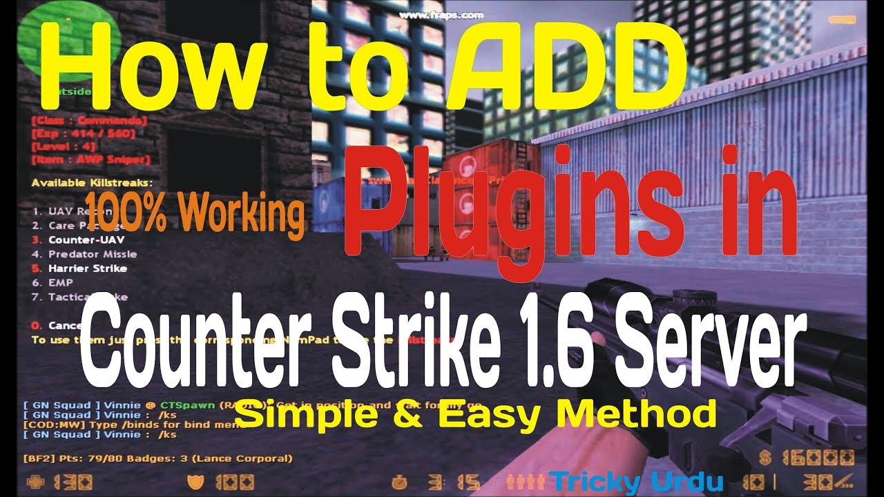 How to Add any Plugins in Counter Strike 1.6 Server