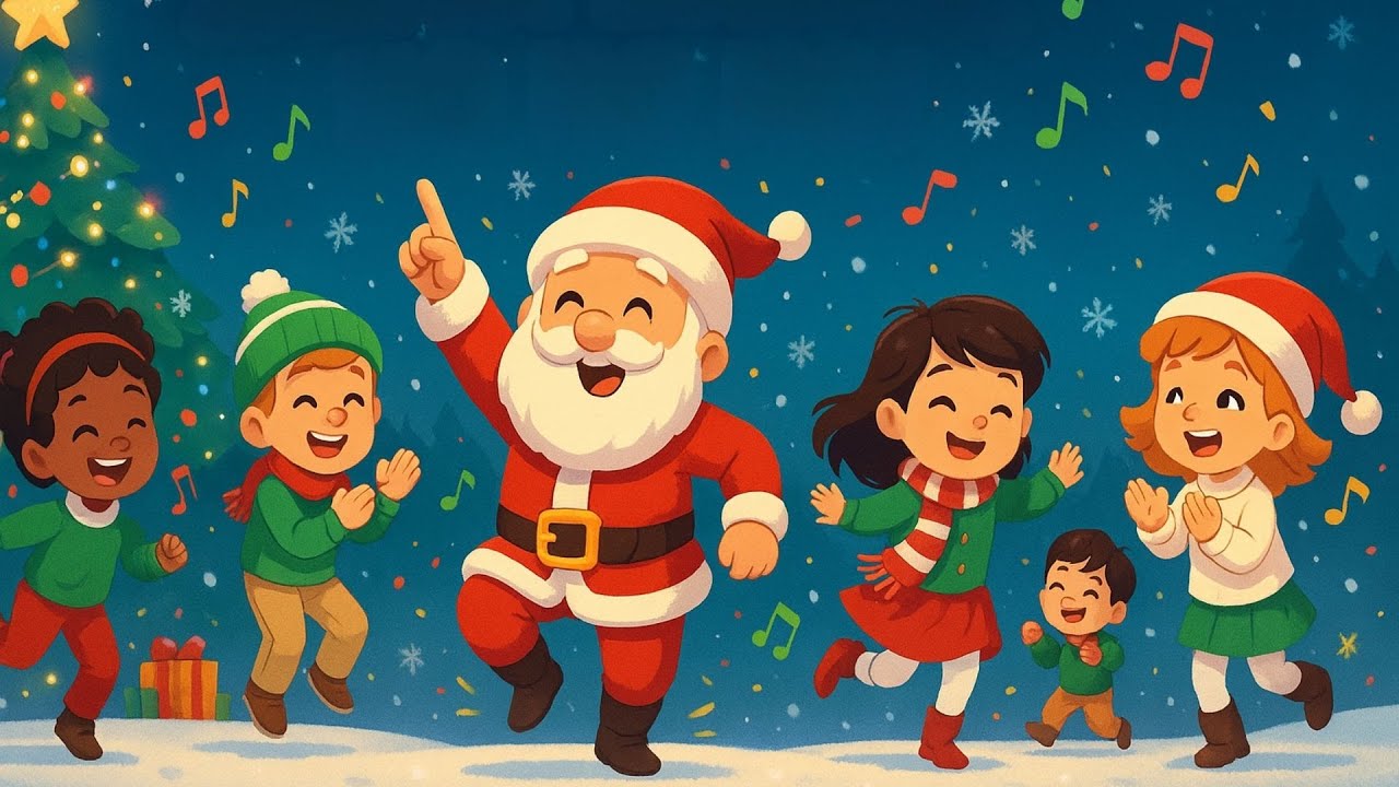 Santa Dance &mdash; Ho Ho Ho! 🎅✨ Christmas Song for Kids
