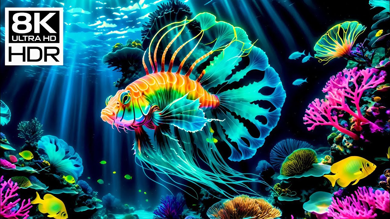 🐳 8K Ultra HD | Underwater Wonders — Calm Ocean Flow & Gentle Marine Life