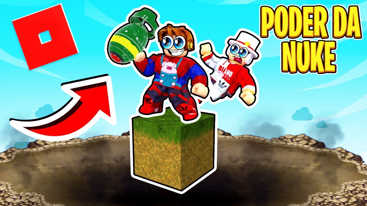 Abri um Buraco até a CHINA com o Poder da NUKE de Robux no Roblox😆