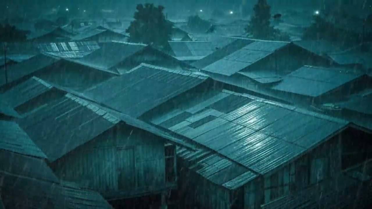 No Ads Rain Sounds for Sleeping - ASMR Endless Rain On Tin Roof for Nighttime Anxiety Relief
