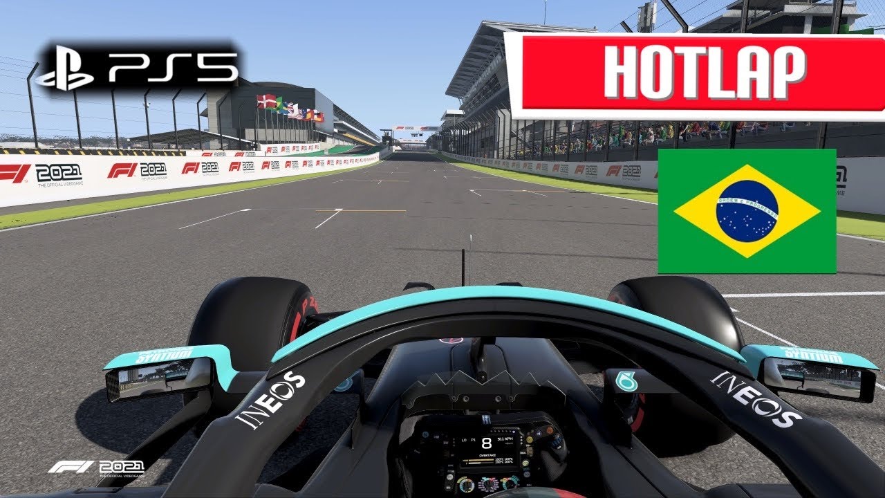 F1 2021 BRAZIL HOTLAP + SETUP - PS5 GAMEPLAY [1:06.223] - NO ASSISTS
