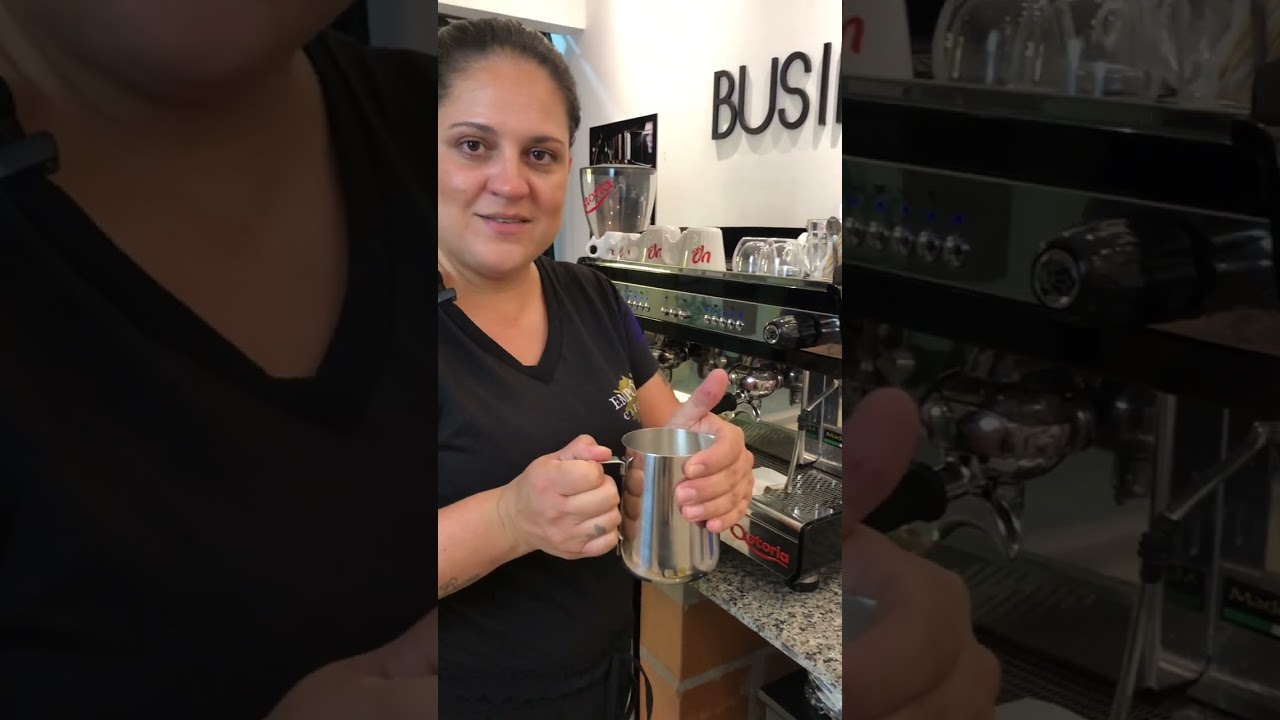 Técnica de vaporização de leite