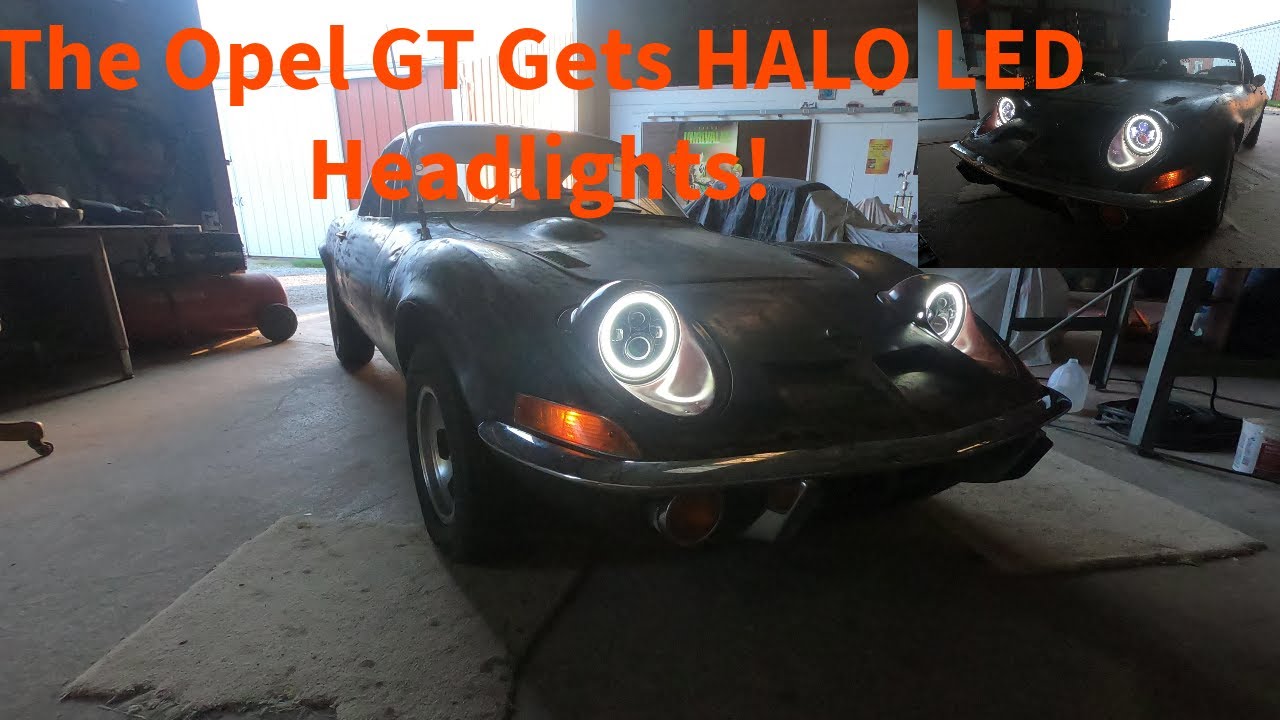 The 1969 Opel GT Gets MODERN Halo LED Headlights! How To Install Opel GT Headlights!