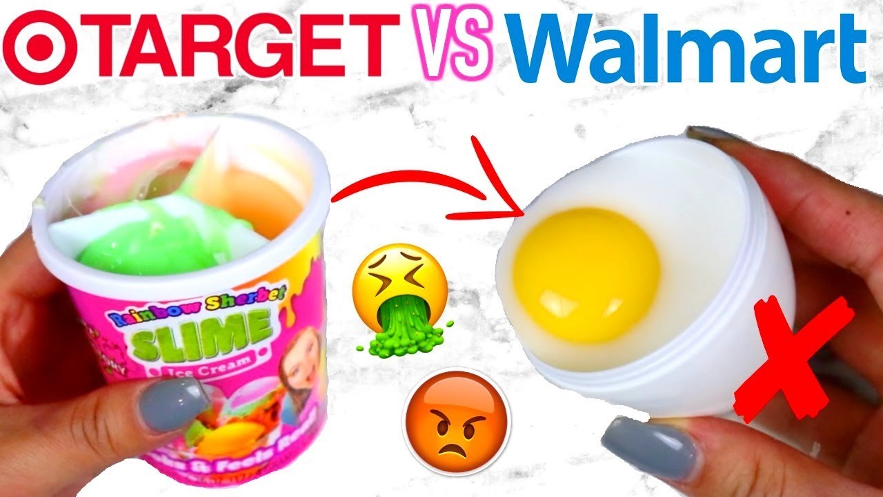 TARGET SLIME VS WALMART SLIME! Which is Worth it?!?