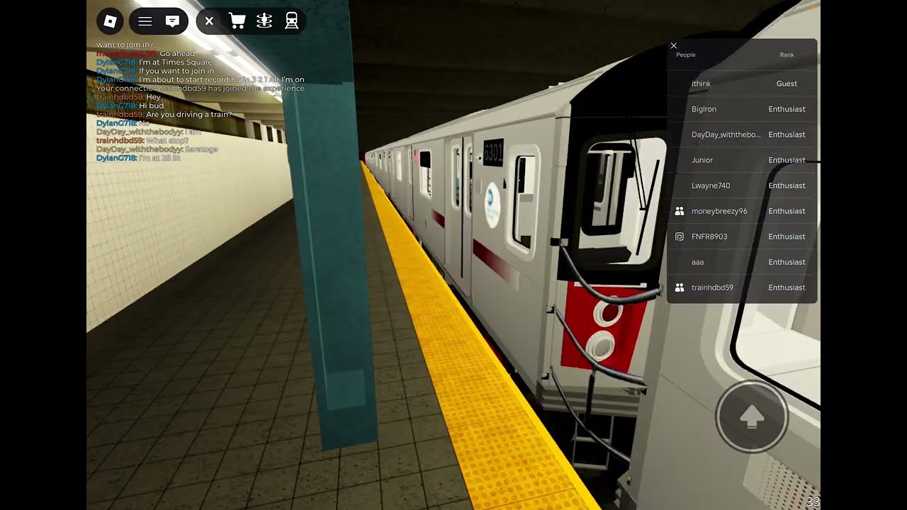 I’m watching trains again and we ride a local 5 train to 28 St