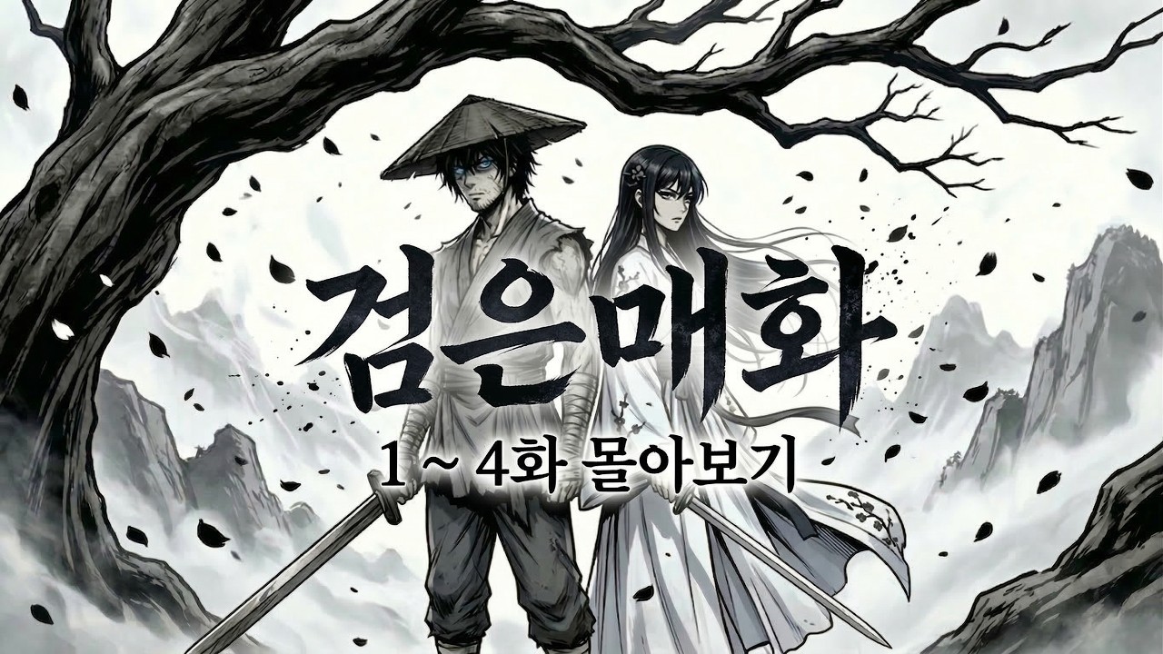 [검은매화 1~4화 몰아보기] 종남의 마지막 생존자 10년 만에 귀환 복수를 위한 준비 #무협 #무협소설 #무협오디오북 #무협스토리