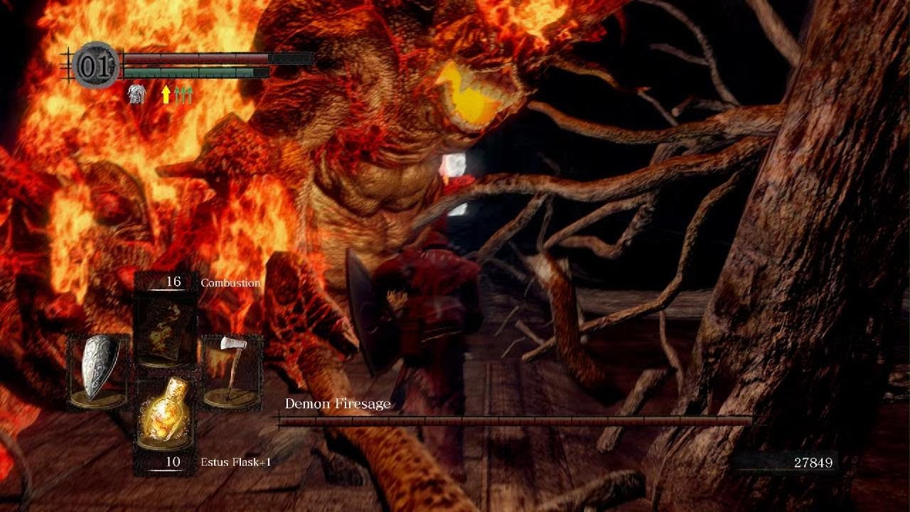 DARK SOULS: REMASTERED - Demon Firesage [SL1 Run/Cheese Strat]