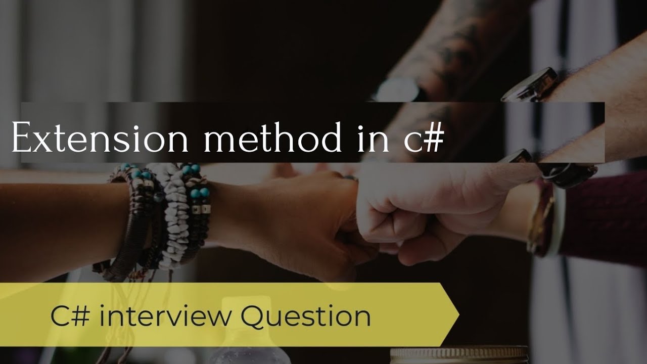 Extension methods in C#