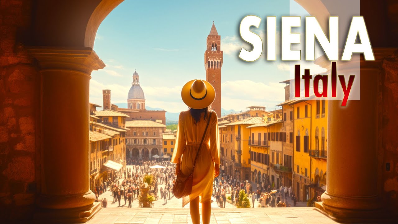 Walking tour 4K60 HDR - Tuscany, Italy - Siena [Quality for Big TV] Pro Sound & Сaptions