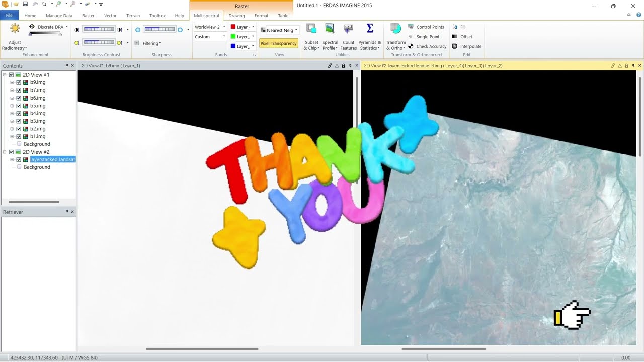 TIFF TO IMG IN ERDAS IMAGINE @LAYERSTACKING_LADSAT IMAGE @IMAGE IMPORTATION USING ERDAS @ERDAS @GIS