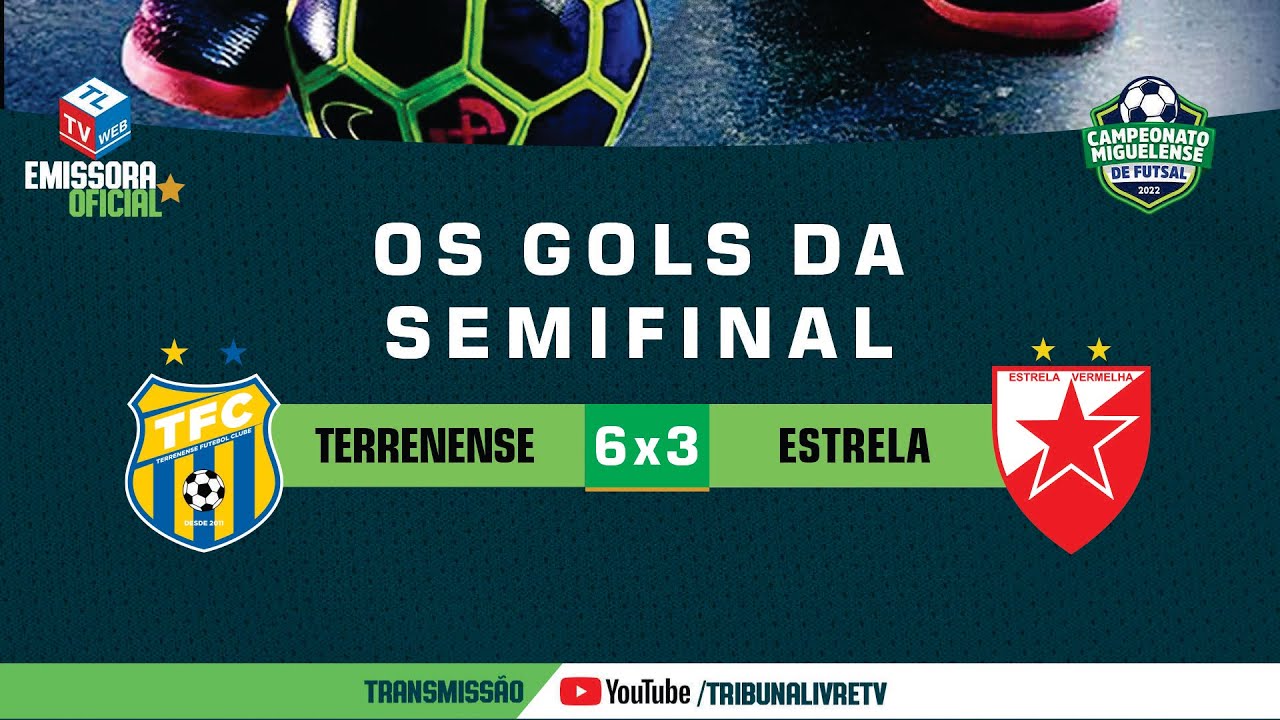 Os gols de TERRENENSE 6 x 3 ESTRELA VERMELHA (Semifinal) | Campeonato Miguelense de Futsal 2022