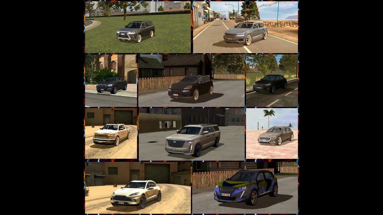 Top 10 best SUV in Driving School Sim