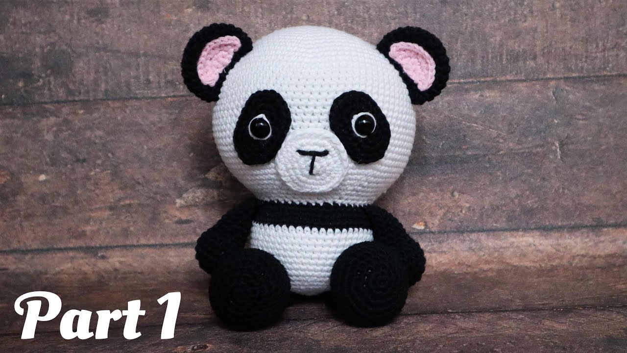 PANDA | BIG VERSION | PART 1 | HOW TO CROCHET AMIGURUMI
