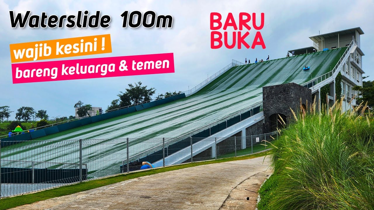 WATERSLIDE BARU  Panjang 100m | Taman K Land Wahana Main Kaluarga Seru Banget di Pandaan Pasuruan