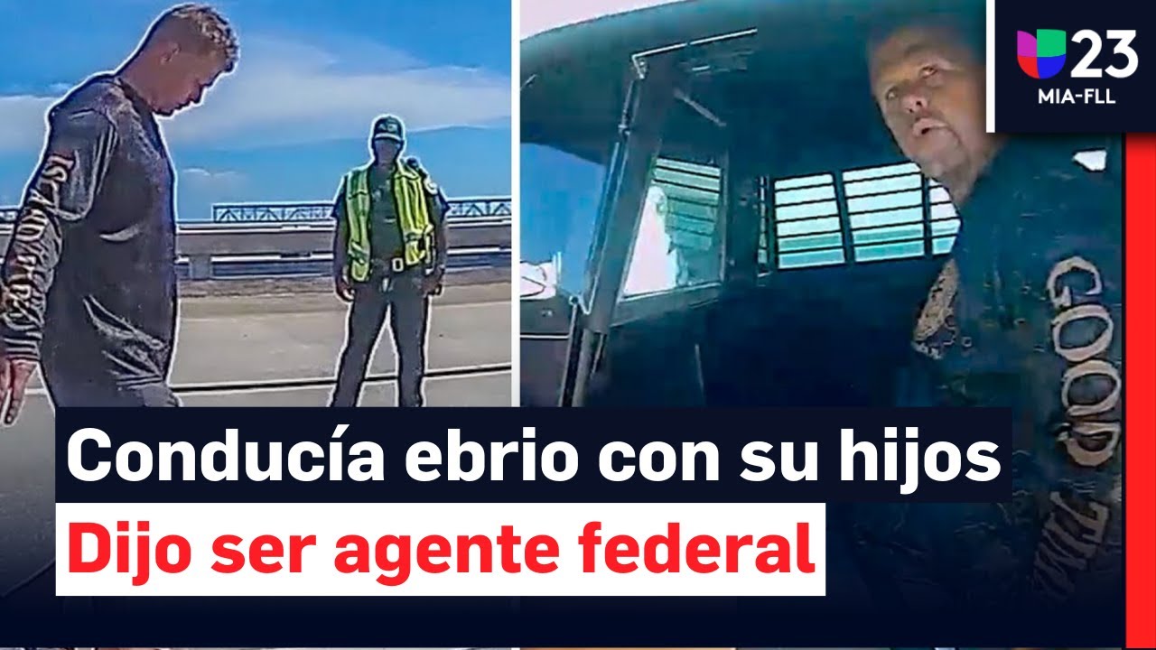 Conducía tomado con sus hijos y dijo ser agente federal del DHS: así fue el arresto