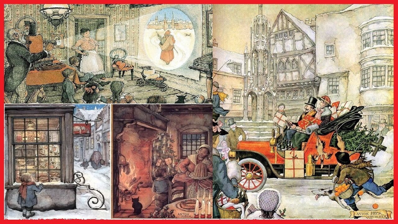 Amusing Winter Paintings by Dutch Artist Anton Pieck That Will Bring Christmas Cheer