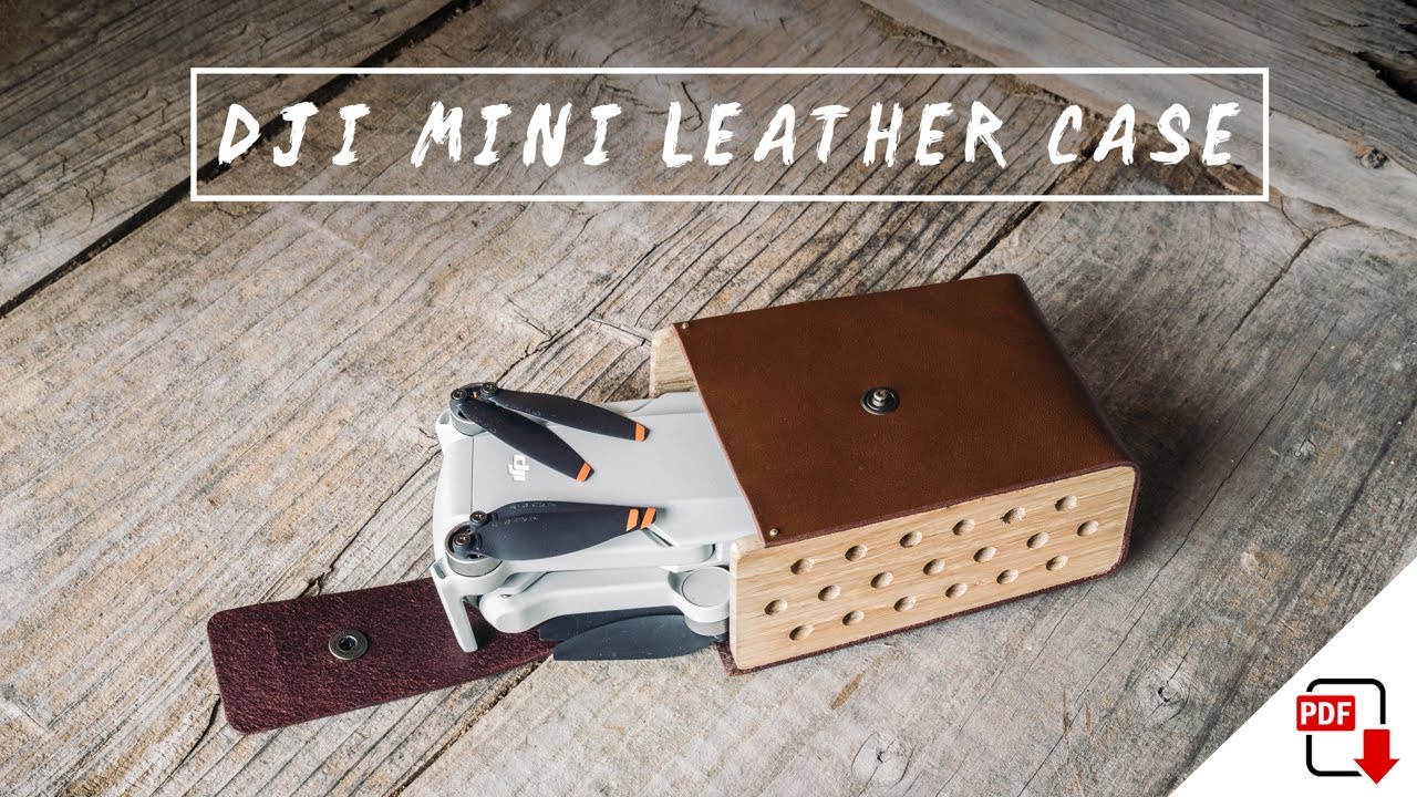 How to make a VINTAGE-LOOKING LEATHER CASE for your DJI MINI 2 || ASMR
