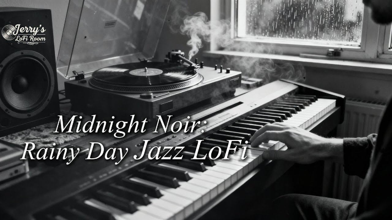 Rainy Day Jazz LoFi - Midnight Noir Vibes | Jerry’s LoFi Room Vol. 1