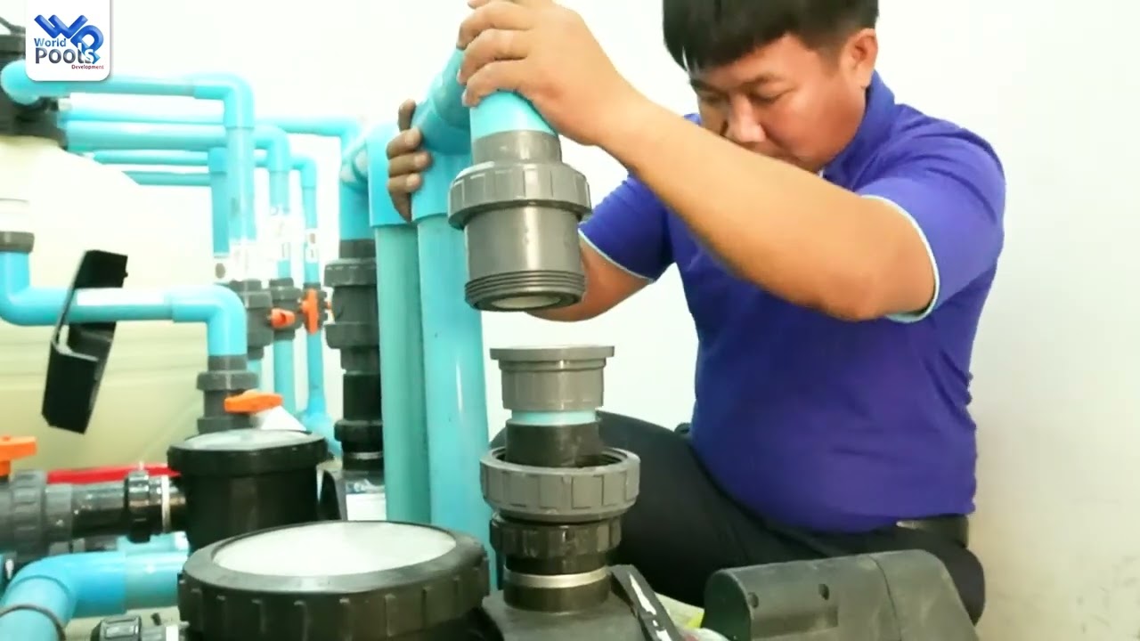 🔧✨ บริการติดตั้งปั๊มสระว่ายน้ำ 💦👍
