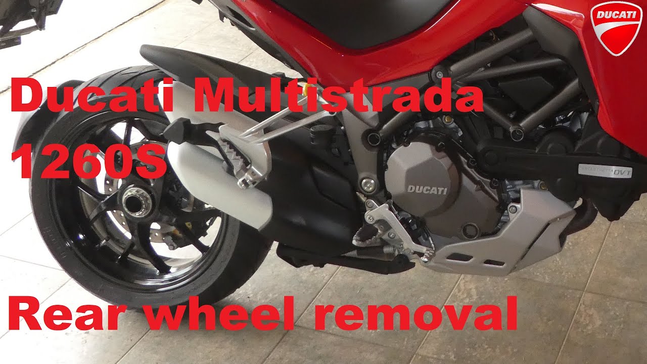 Ducati Multistrada 1260S rear wheel Part1 - Removal