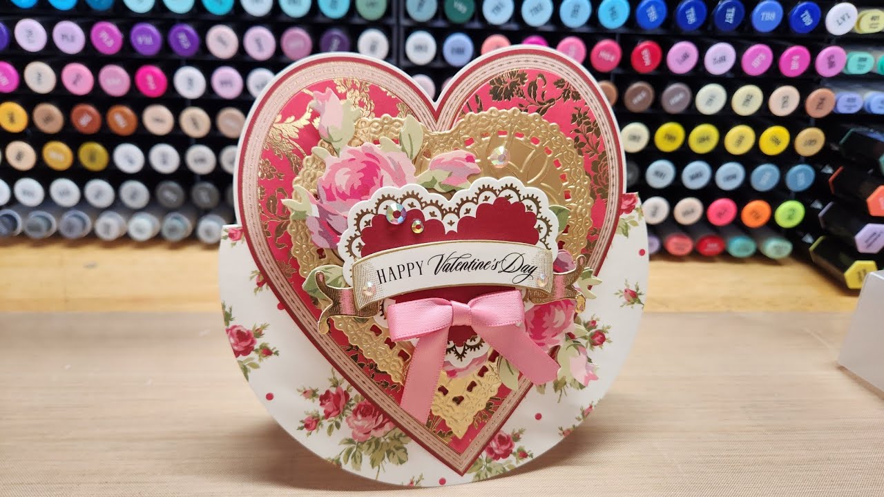 Anna Griffin Simply Rocking Valentine card kit and Enchanted 3D Concentric dies, let's make a card!