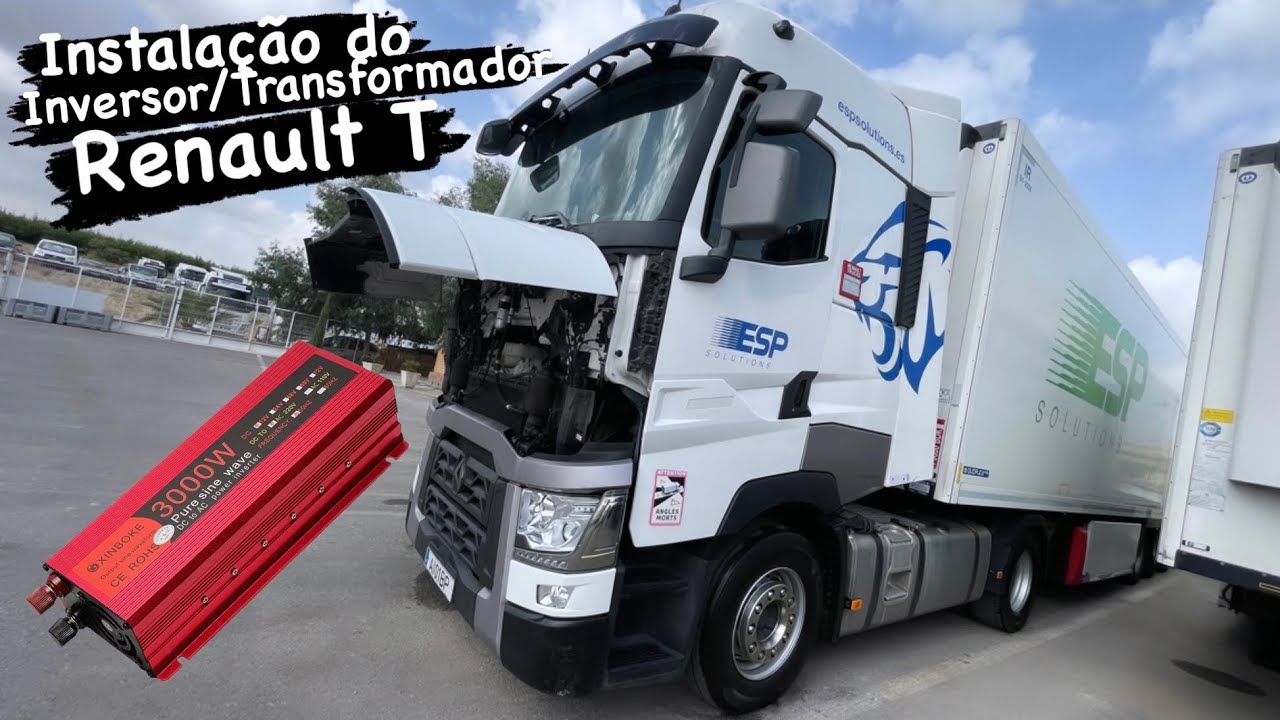 Instalação do Inversor/Transformador no Renault T/Volvo Fh