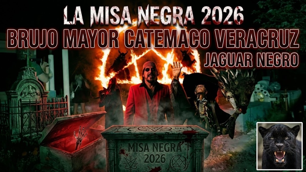 LA MISA NEGRA 2026 CON EL BRUJO MAYOR DE CATEMACO VERACRUZ JAGUAR NEGRO 🐆🔥