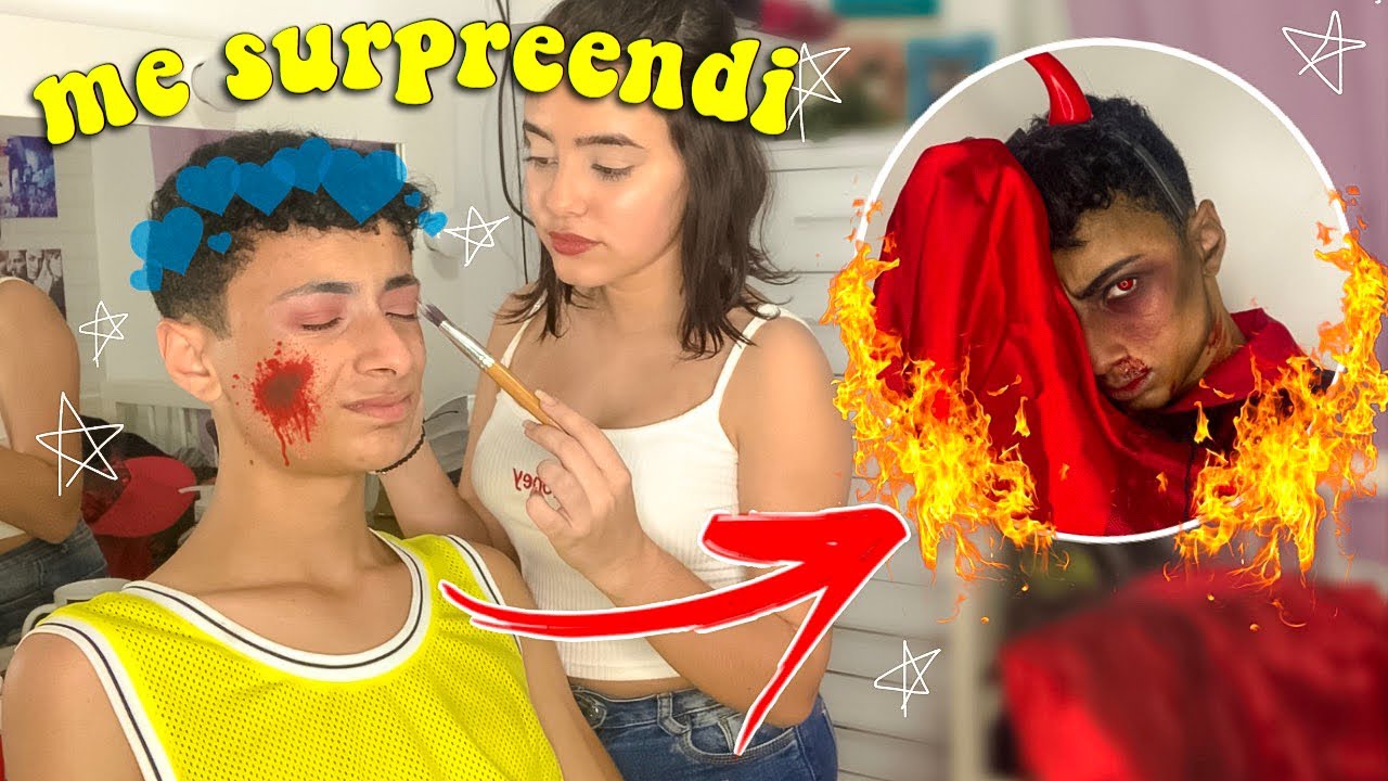 SUPER TRANSFORMAÇÃO DE HALLOWEN! *ficou sinistro* 👹👻 | Gustax