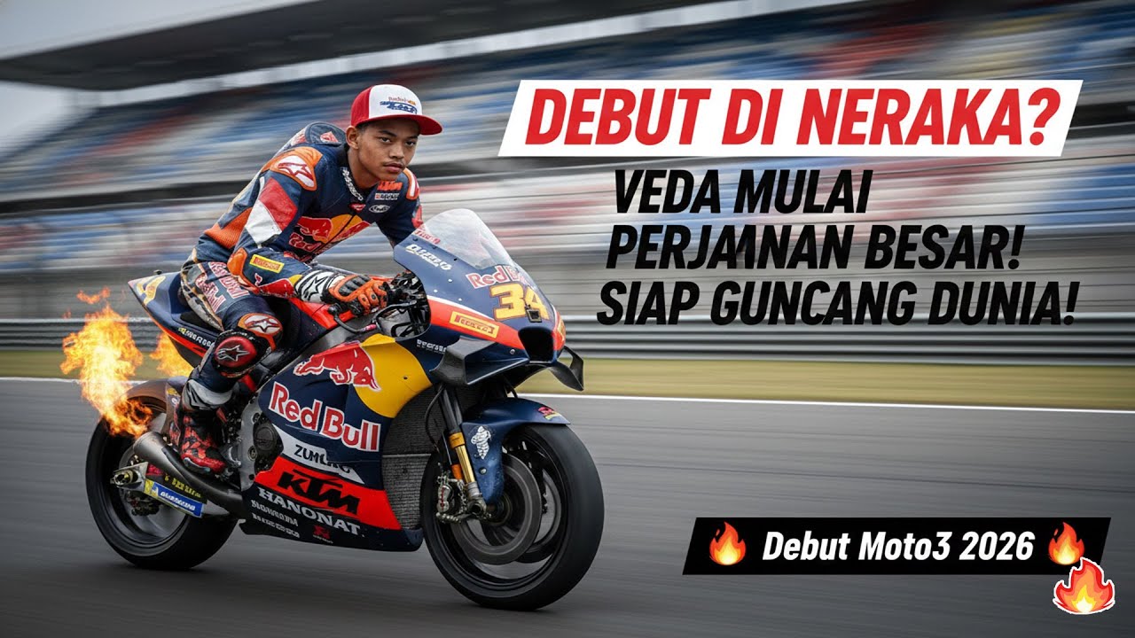 Buriram Bukan Lagi Aman! Veda Uji Nyali di Debut Moto3 2026