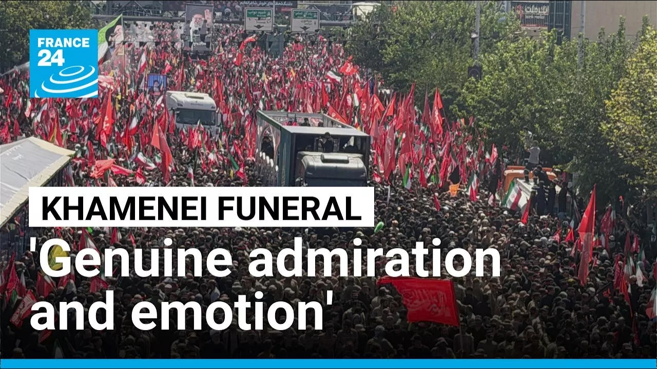'Genuine admiration and emotion' in Tehran's streets as Iran mourns supreme leader &bull; FRANCE 24